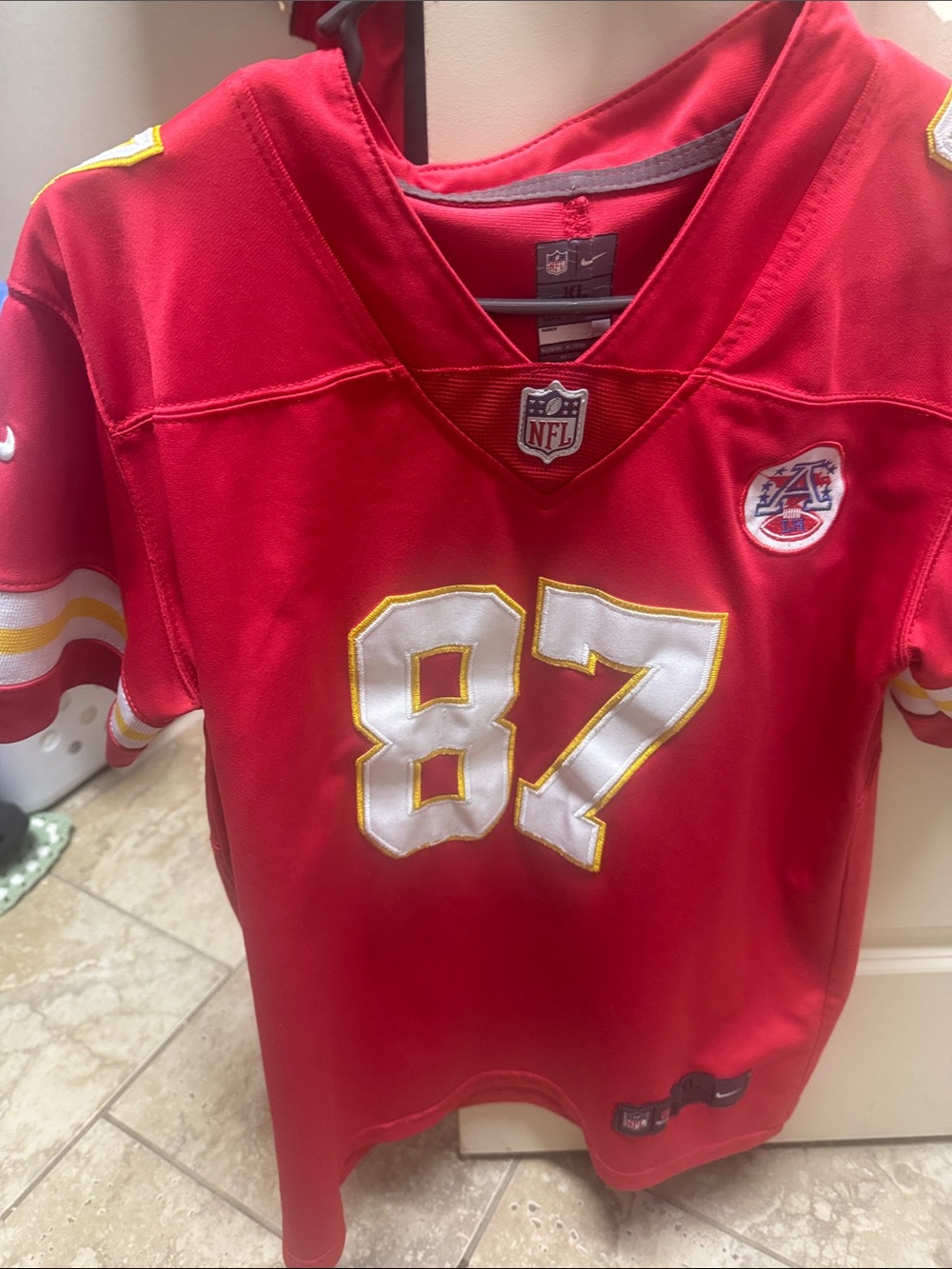 Nike Kids Red Kansas City Football Jersey #87